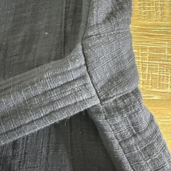 Wishlist cotton sleeveless button down jumpsuit black size large - Picture 8 of 9